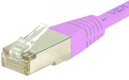 cable ethernet catégorie 6 sftp rose 1,5m