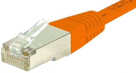 cable ethernet catégorie 6 sftp orange 10m