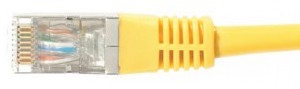cable ethernet catégorie 6 sftp jaune 15m