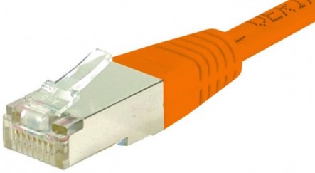 cable ethernet catégorie 6 sftp orange 1m