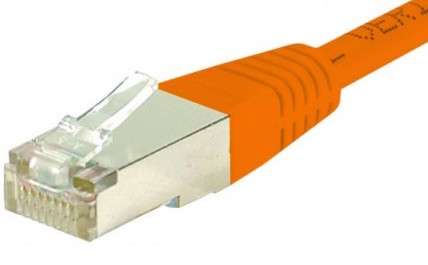 cable ethernet catégorie 6 sftp orange 20m