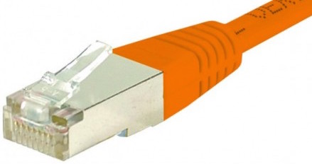 cable ethernet catégorie 6 sftp orange 2m