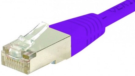 cable ethernet catégorie 6 sftp violet 30m