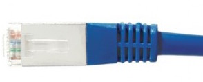 cable ethernet catégorie 6a sftp bleu 0,5m