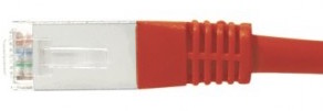 cable ethernet catégorie 6a sftp rouge 0,5m