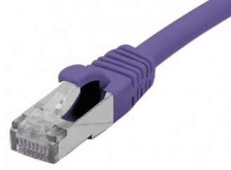 cable ethernet s/ftp violet 0,15m catégorie 6a