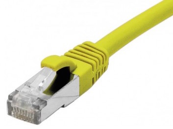 cable ethernet s/ftp jaune 0,3m catégorie 6a