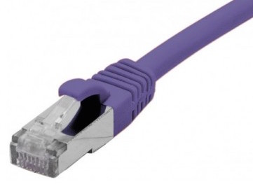 cable ethernet s/ftp violet 0,5m catégorie 6a