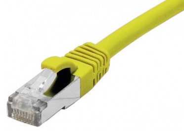 cable ethernet s/ftp jaune 1,5m catégorie 6a