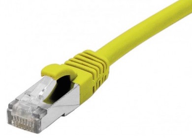cable ethernet s/ftp jaune 20m catégorie 6a