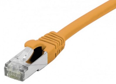 cable ethernet s/ftp orange 20m catégorie 6a