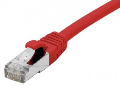 cable ethernet s/ftp rouge 20m catégorie 6a