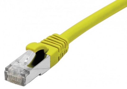 cable ethernet s/ftp jaune 25m catégorie 6a
