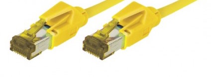 cable ethernet s/ftp jaune 0,5m catégorie 7