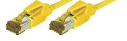 cable ethernet s/ftp jaune 15m catégorie 7