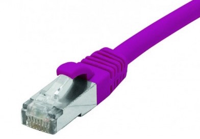 cable ethernet snagless lszh ftp violet 0,5m cat 6