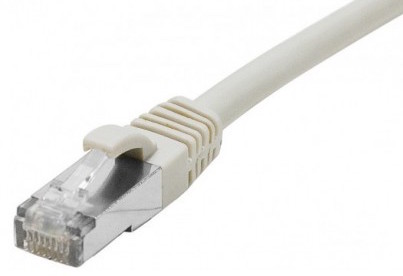 Cable réseau RJ45 Cat 6 S/FTP 2m (gris) - AbsolutePC