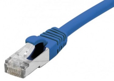 cable ethernet snagless lszh ftp bleu 30m cat 6