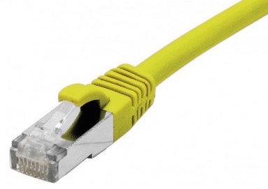 cable ethernet snagless lszh ftp jaune 30m cat 6