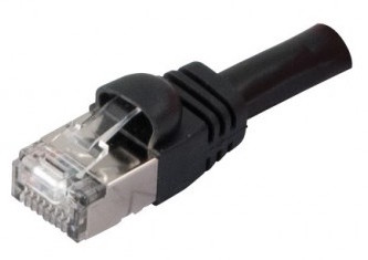 cable ethernet catégorie 6 sftp noir 1m spécial VoIP