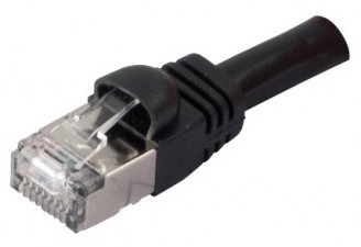 cable ethernet catégorie 6 sftp noir 2m spécial VoIP